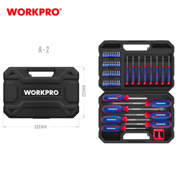 Набор отверток и бит  56шт PH/SL Workpro----