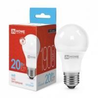 Лампа Led Е27 20Вт 6500К холодный свет груша In Home