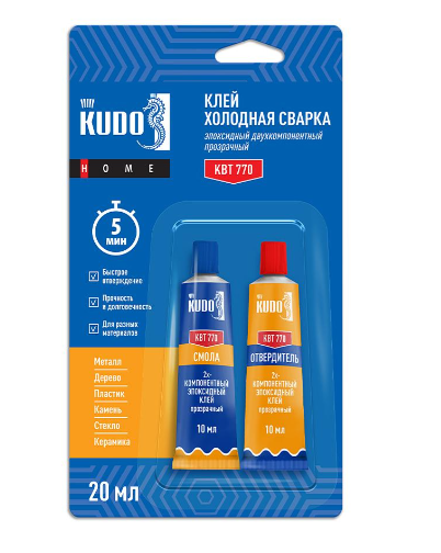 Клей эпоксидный 2х-компонентный 20мл KBT-770 Kudo(12)