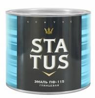Эмаль ПФ-115 красная 1,8кг Status Радуга