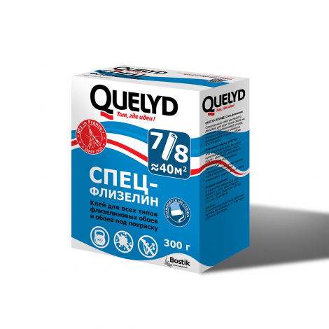 Клей обойный флизелин-спец 300г Quelyd Россия