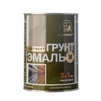 Грунт эмаль по ржавчине 3в1 графит 0,9кг глянец Радуга