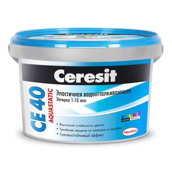 Затирка Ceresit СЕ40 № 07 серый 2кг Henkel(12)